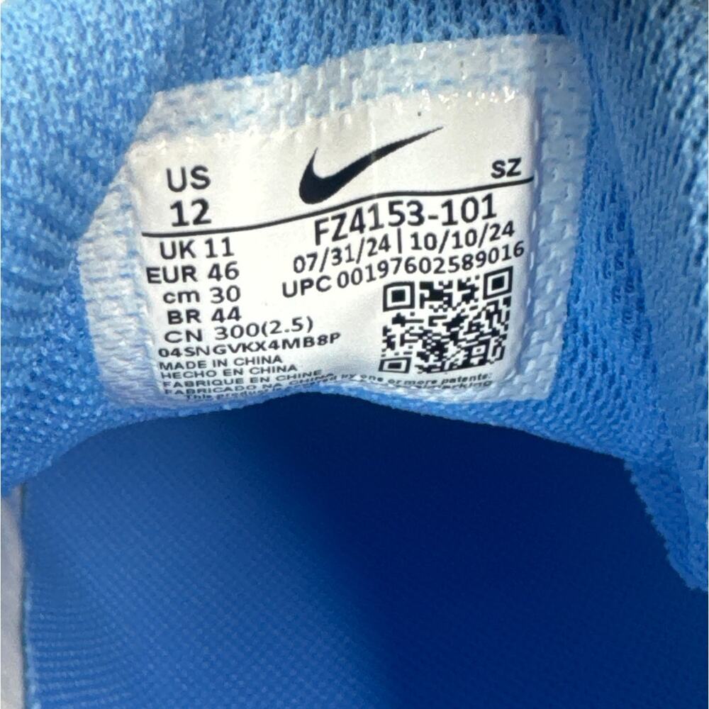 Nike Jordan NU Retro 1 Low White University Blue Golf Shoes Size 12 FZ4153-101 - Picture 10 of 10